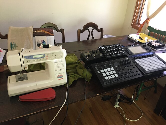 sewing and synths