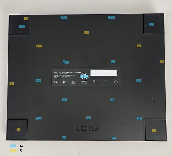 push 2 bottom screws