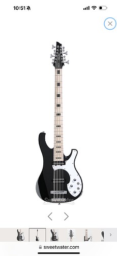 Schecter Stargazer 12 12-string Bass Guitar - Black  Sweetwater