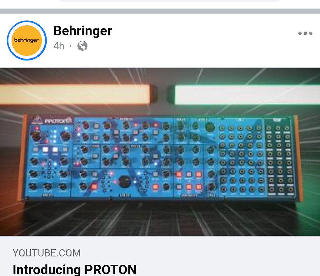 Proton from Behringer - Other Gear - Elektronauts