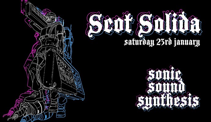 Sonic Sound Synthesis 210123 Scot Solida flyer wide