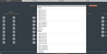 H4 midi filter inputs and outputs