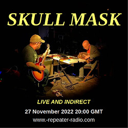 Skull Mask Live and Indirect November 2022 flyer