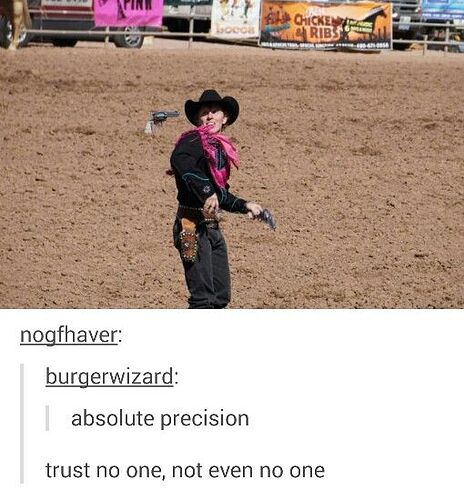 Trust no one