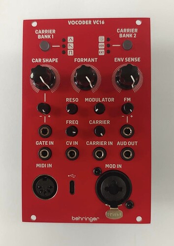 Behringer Vocoder