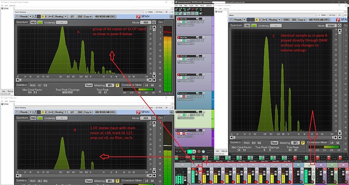 Main and Summed tracks
