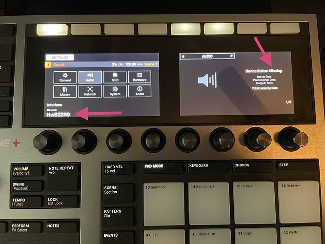 Maschine+ w: StudioLive32R connected