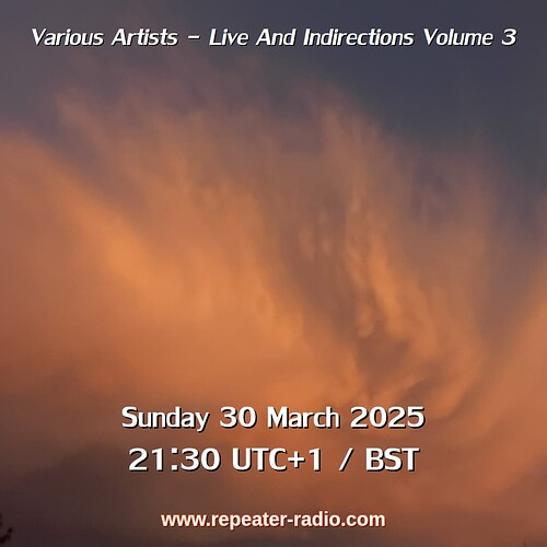 Various Artists - Live and Indirections Volume 3 flyer