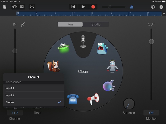 Input setup
