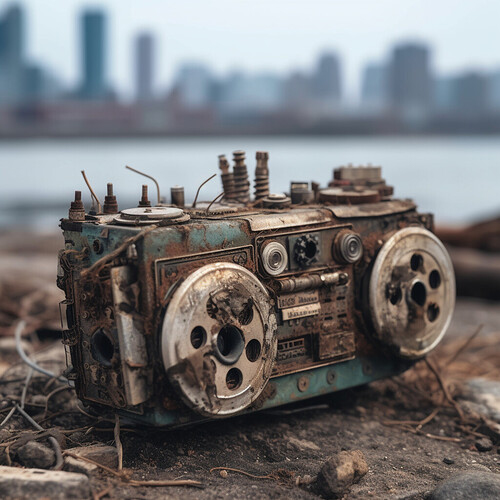 AndieGrenze_old_rusty_vintage_drum_machine_made_of_plastic_and__46d02f40-6a02-4b83-b4d6-f5648991366f