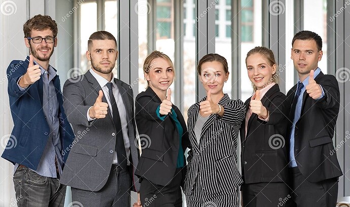 business-people-team-standing-together-rise-finger-thumbs-up-symbol-idea-teamwork-modern