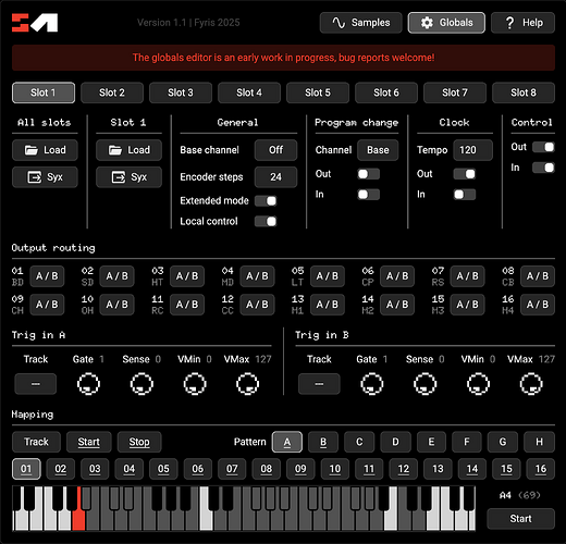 SM: New globals panel