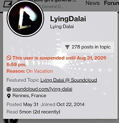 LyingDalai Suspended