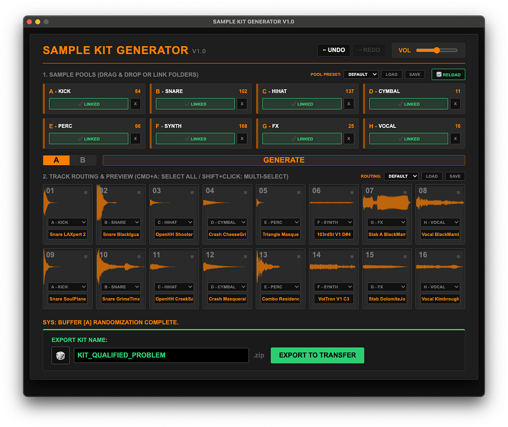SAMPLE KIT GENERATOR - A Blind-Box Style Sample Randomizer - Digitakt ...