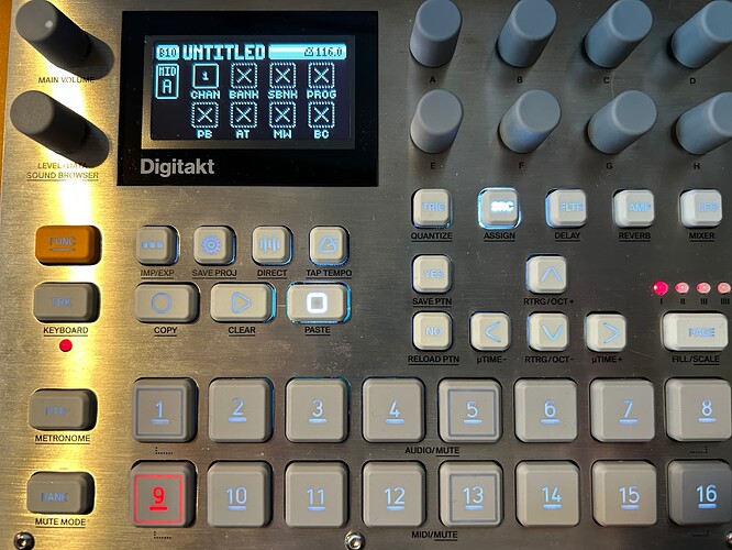 Setting up Digitakt II to trigger Vermona DRM1 MKIV - Digitakt