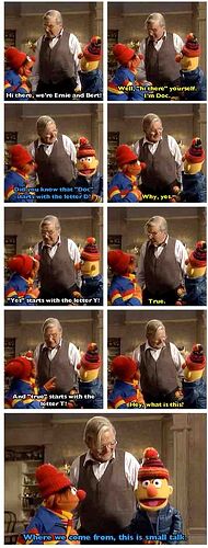 Doc meets Ernie and Bert in A Muppet Family Christmas (1)