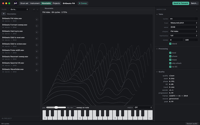 overlook-wavetable