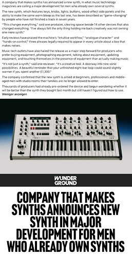 new synth