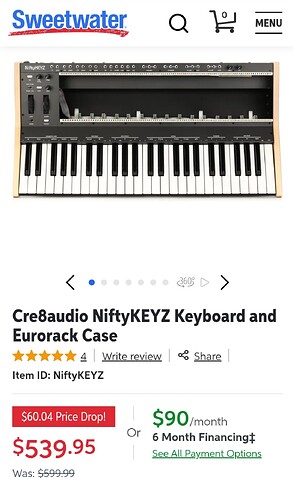 Sweetwater Cre8Audio NiftyKeyz