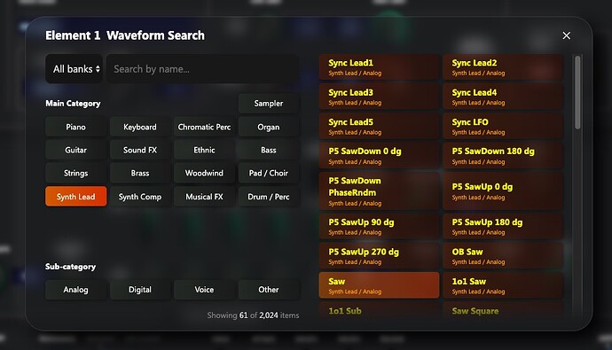 waveform search