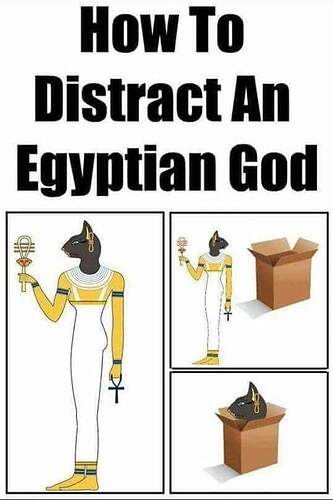 Distract an Egyptian God