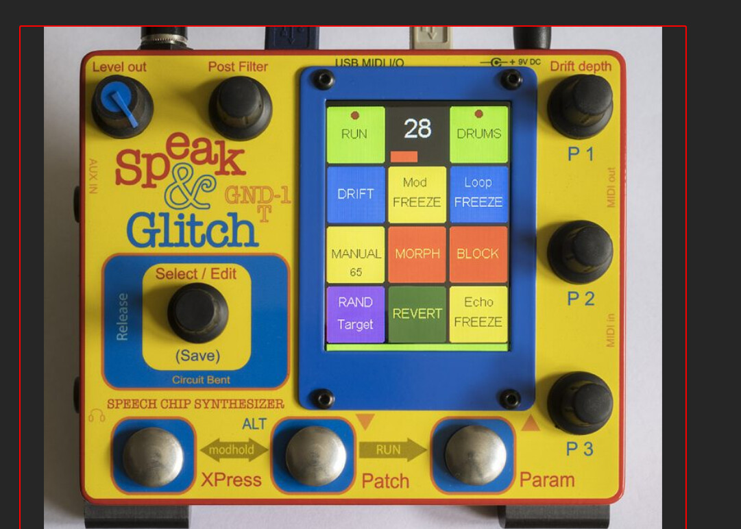 Speak & Glitch GND-1T - Other Gear - Elektronauts