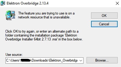 Overbridge 2.7.13 uninstall edit 1