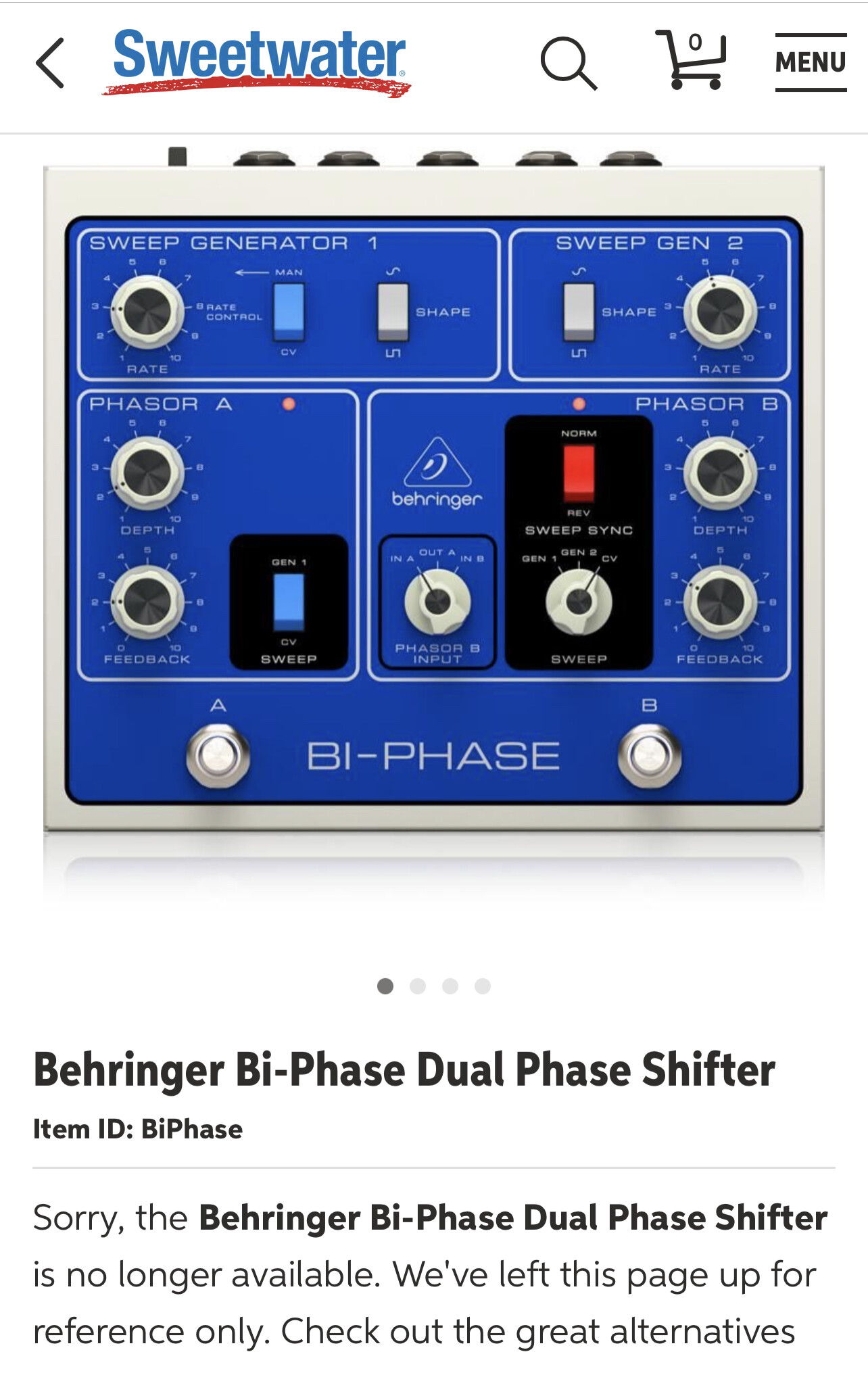 Behringer Bi-Phase/Dual Phase - Page 2 - Other Gear - Elektronauts