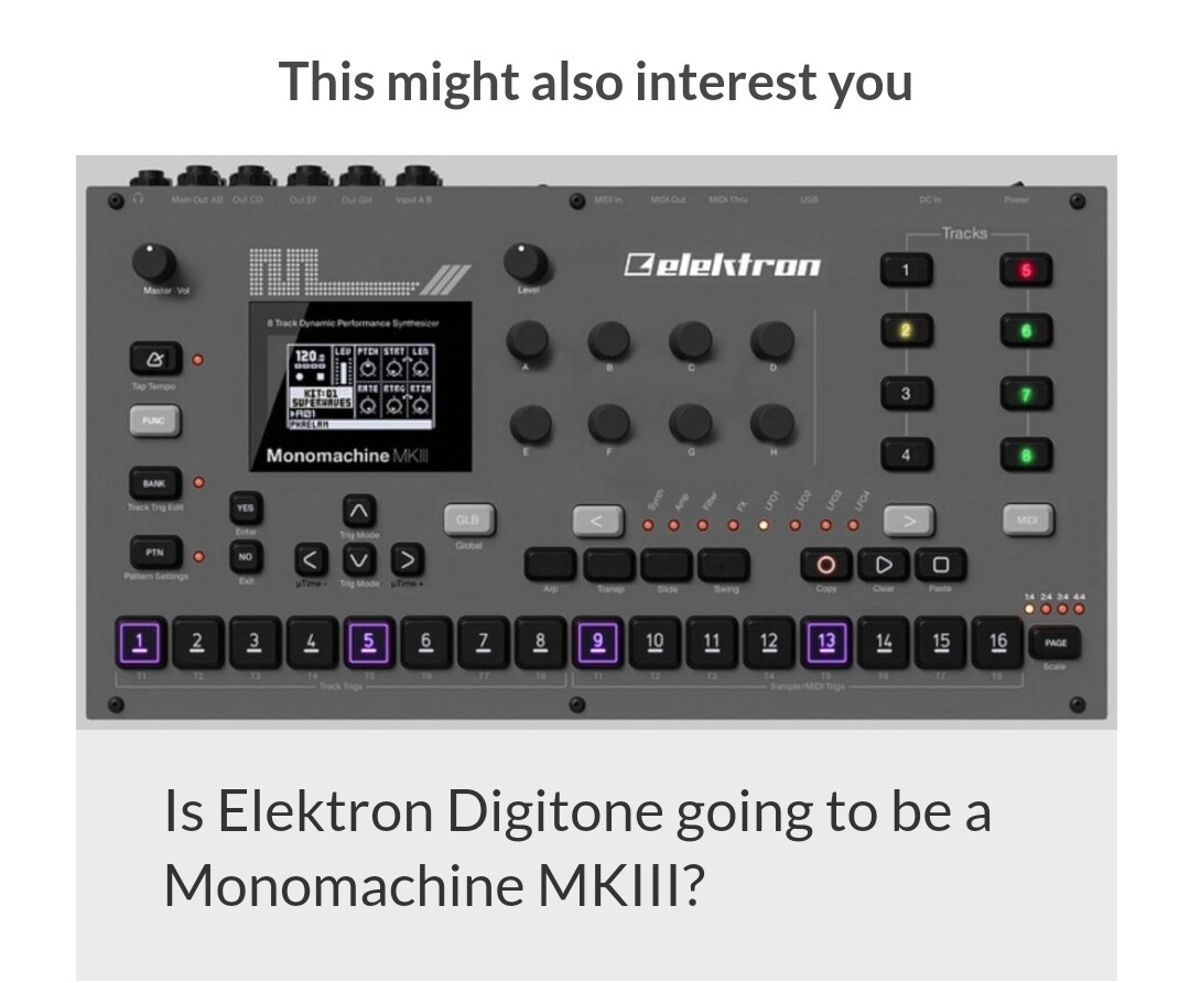 Elektron Syntakt Trademark Speculations [closed] - Page 29