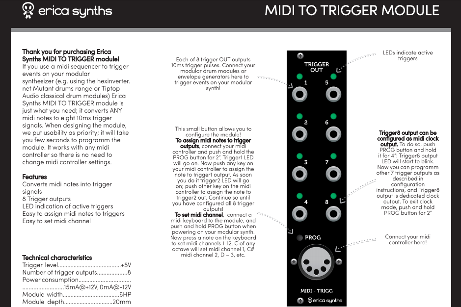 vpme.de Trig31 Trigger to MIDI - Perfect Circuit