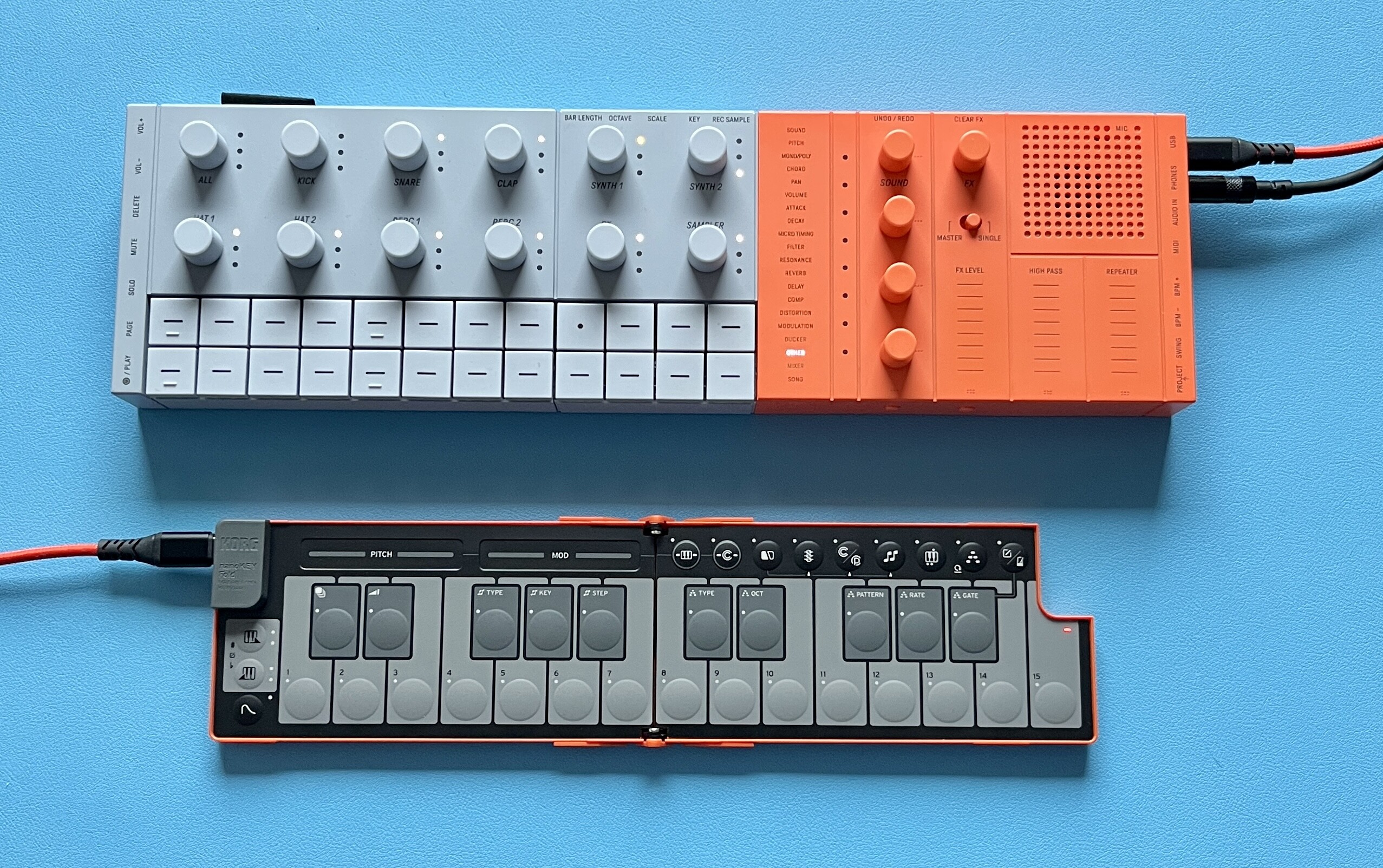 KORG nanoKEY Fold オレンジ KORG NANOKEY FOLD LO(ラヴァオレンジ)(折り畳み型コンパクト