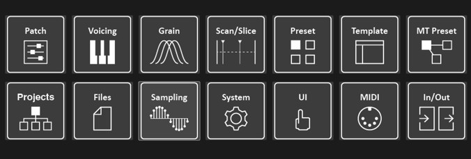 GR-2 Tile Menu