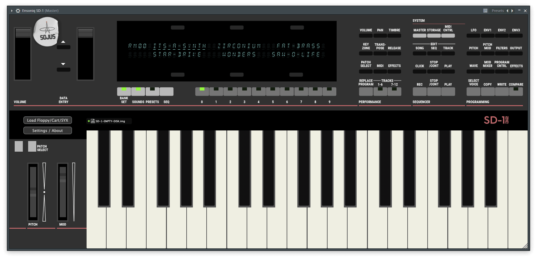 Ensoniq SD-1 32-Voice VST Emulation [Mac/Win] - Other Gear