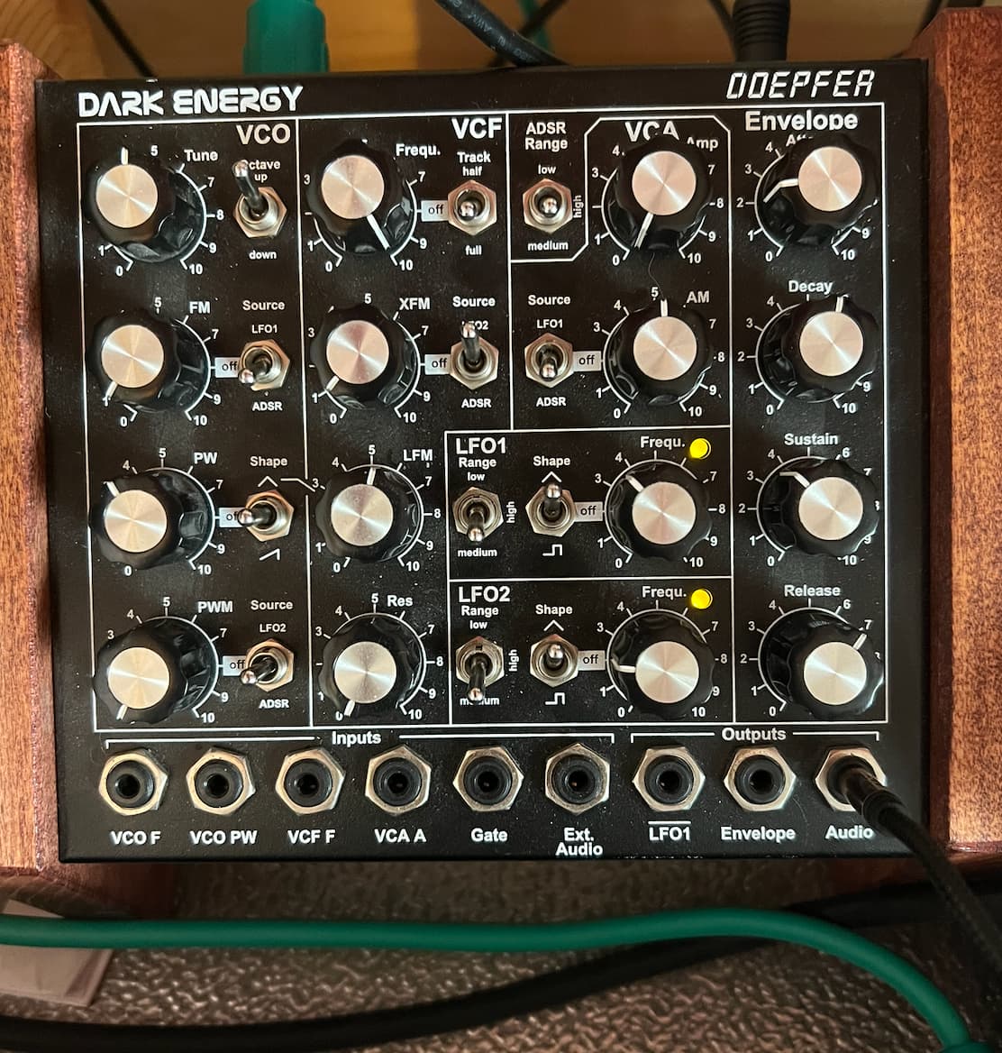 Doepfer Dark Energy not Making Noise ;) - General Discussion