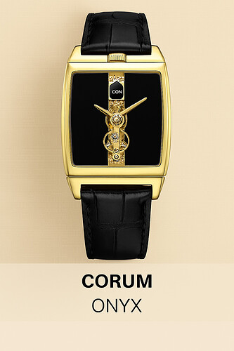 Corum Golden Bridge met Onyx wijzerplaat