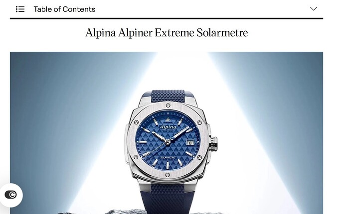 Alpina Extreme Solarmetre