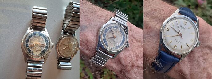 LOT 2 HORLOGES  Birka Stadium Waterproof & Arsenal Geneve  14 EURO 17.8.25