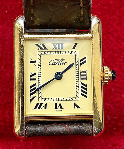 Cartier Tank Vermeil