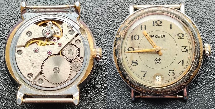 Raketa cal. 2614 H restauratieobject