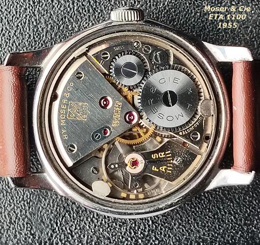 Moser & Cie ETA 1100 1955