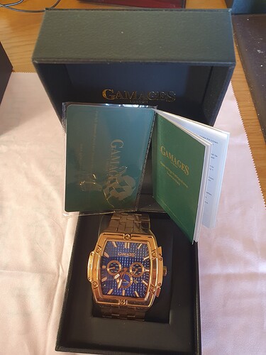 horloge in doos