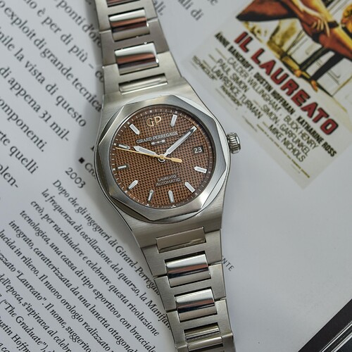 Girard-Perregaux-Laureato-38mm-Copper-Hands-on-Review-9