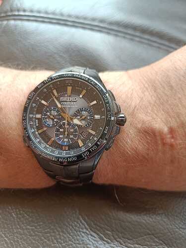 Seiko Coutura PVD zwart