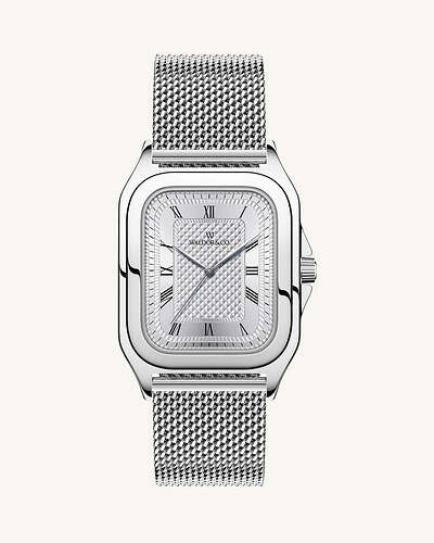 Waldor_Co.Montel40CamogliSilverSilverWatchFront