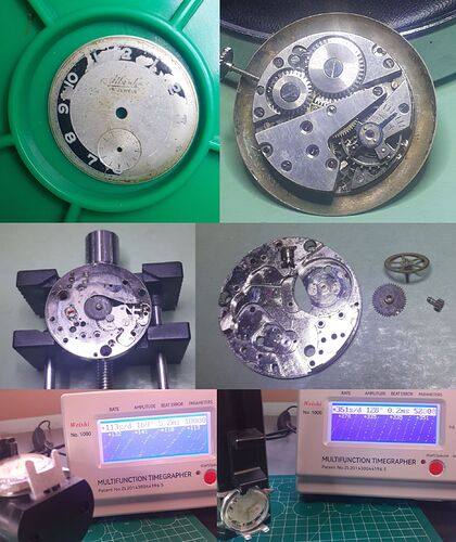 Atlantic cal. AS1686  versleten dial