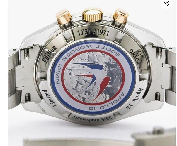 Omega Speedmaster 3366 51 Apollo 15 35th caseback