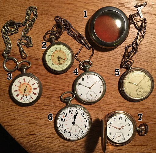6x horloge