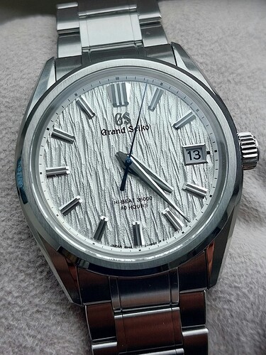 Grand Seiko SLGH005G 'White Birch' (detail)