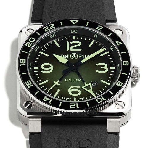 Bell-and-Ross-BR-03-GMT-Green-Lum-Green-Gradient-Dial-7