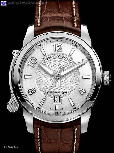 Lebeau-Courally - Le Dauphin 3 aiguilles en acier